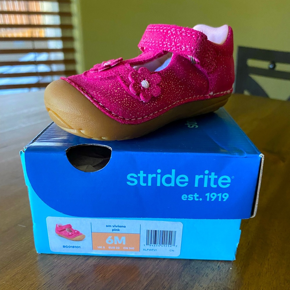 Stride Rite Viviana Pink Shoes - Toddler Size 6 NWT